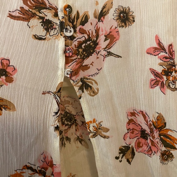 Dance & Marvel Floral Slit Maxi Skirt Ivory M NWT - Picture 6 of 10